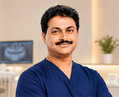 Dr. Joji Markose, Specialist Prosthodontist and Implantologist at Dr. Zahers Aesthetic Dental Center in Al Jurf, Ajman