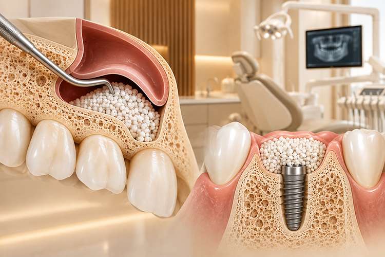 Bone grafting and sinus lift procedure at Dr. Zahers Aesthetic Dental Center in Al Jurf, Ajman