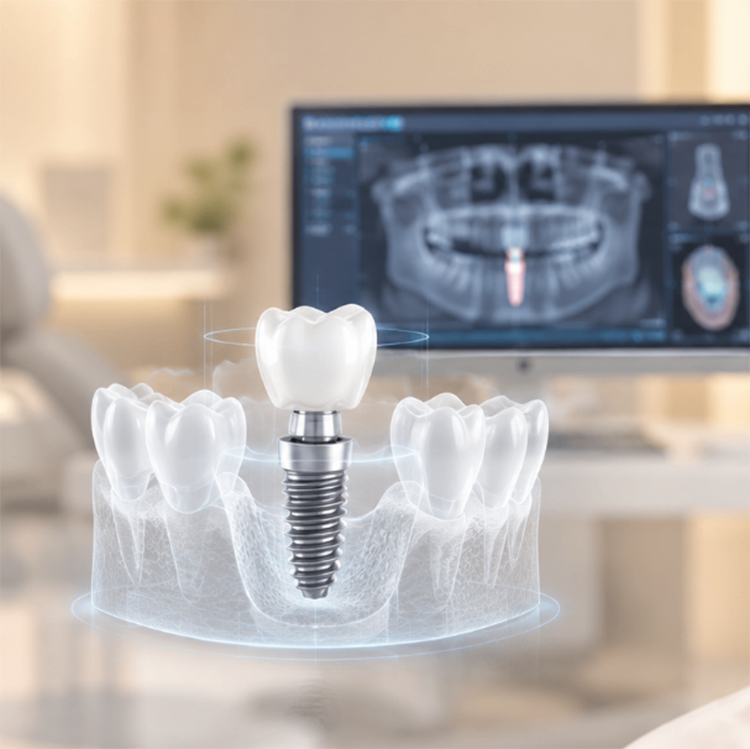 Dental implant treatment at Dr. Zahers Aesthetic Dental Center in Al Jurf, Ajman