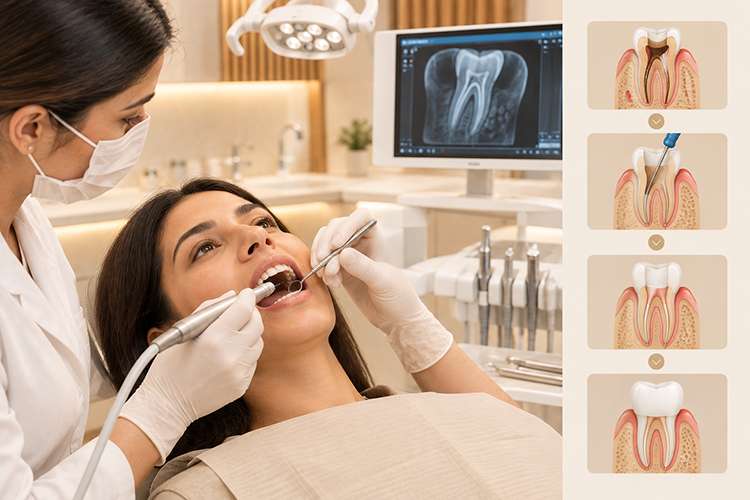 Root canal treatment at Dr. Zahers Aesthetic Dental Center in Al Jurf, Ajman